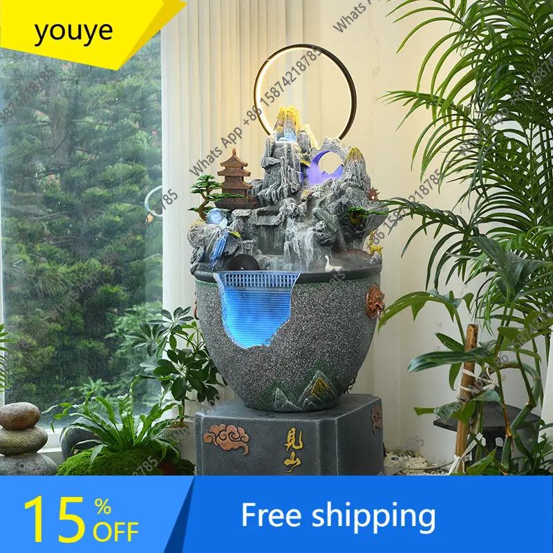 N65 Garden rockery flowing water fountain ornament circulating water living room garden entrance floor water wheel ornament
N65 Garden rockery flowing water fountain ornament circulating water living room garden entrance floor water wheel ornament