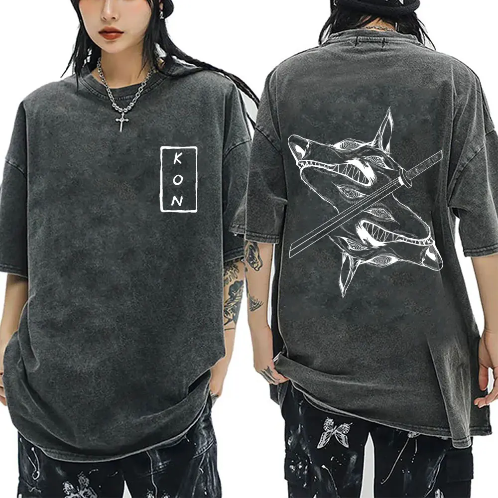 Washed Retro Anime Chainsaw Man Hayakawa Aki Summon Fox Devil Kon T Shirts Men Women Casual Cotton Vintage Short Sleeve T-shirts 
Washed Retro Anime Chainsaw Man Hayakawa Aki Summon Fox Devil Kon T Shirts Men Women Casual Cotton Vintage Short Sleeve T-shirts