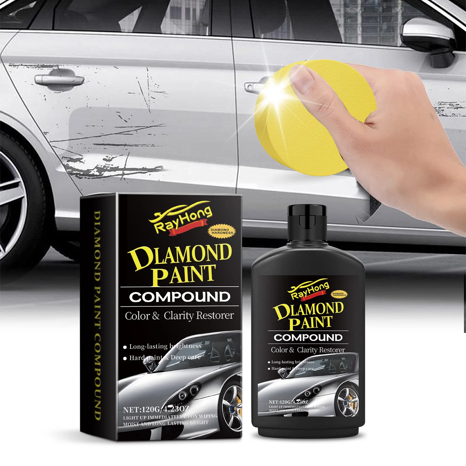 Универсальный автомобильный лак и воск с нанопокрытием Восстанавливающий блеск и удаляет царапины Герметик краски с гидрофобным эффектом
Универсальный автомобильный лак и воск с нанопокрытием Восстанавливающий блеск и удаляет царапины Герметик краски с гидрофобным эффектом