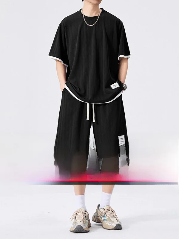 Men's Fitn Clothes Ice Silk ort Sve Running orts Qui Dry Large Size Sport Set Summer Casual Sportswear
Men's Fitn Clothes Ice Silk ort Sve Running orts Qui Dry Large Size Sport Set Summer Casual Sportswear