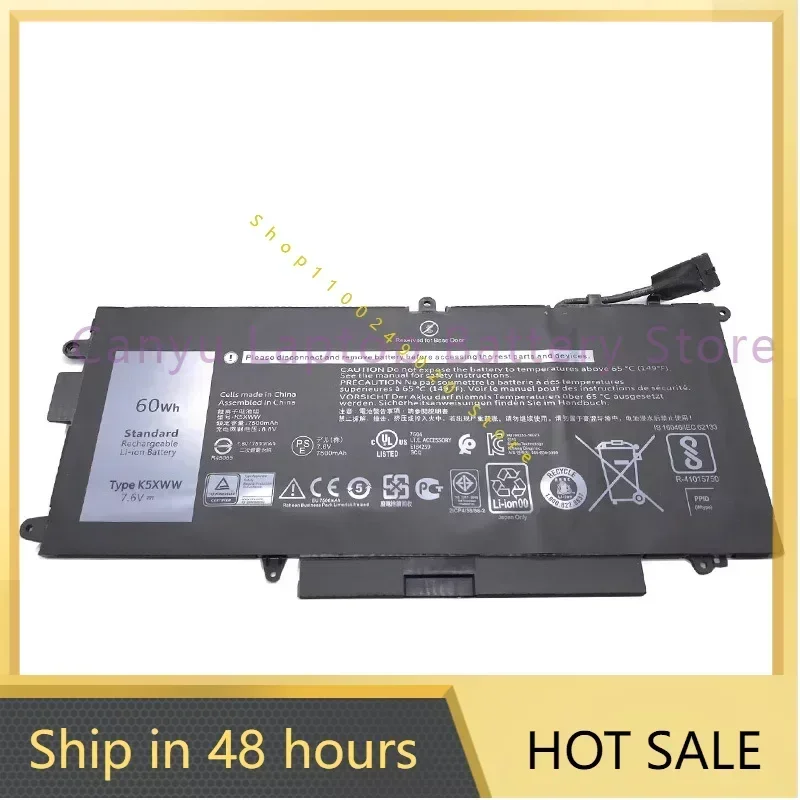 2024 Новый аккумулятор K5XWW для Latitude 5289 7389 7390 серии 2 в 1 71TG4 725KY N18GG 7,6 В 60 Втч аккумулятор для ноутбука
2024 Новый аккумулятор K5XWW для Latitude 5289 7389 7390 серии 2 в 1 71TG4 725KY N18GG 7,6 В 60 Втч аккумулятор для ноутбука