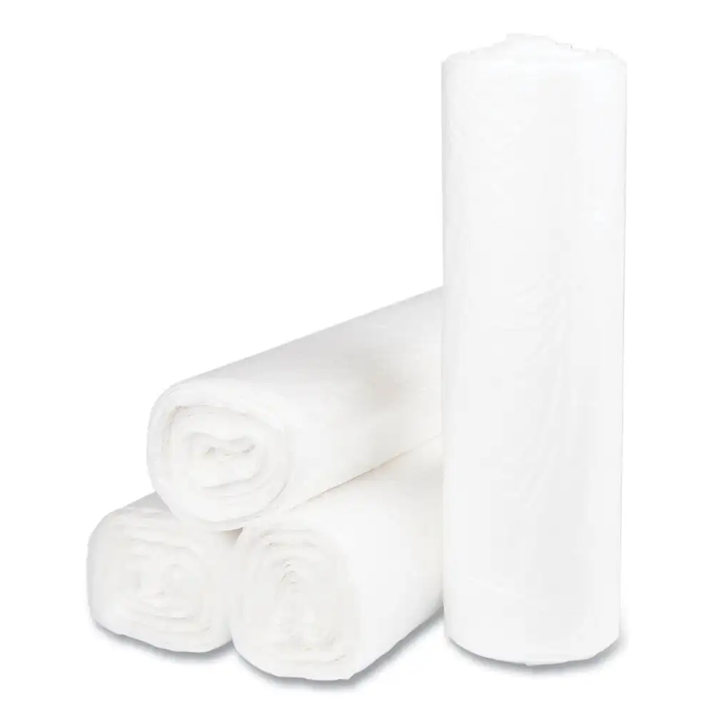 Group S 404814 N 45 Gal. 14 Microns 40 In. X 48 In. High-Density Interleaved Commercial Can Liners - Clear (25 Bags/Roll, 10 Rol
Group S 404814 N 45 Gal. 14 Microns 40 In. X 48 In. High-Density Interleaved Commercial Can Liners - Clear (25 Bags/Roll, 10 Rol