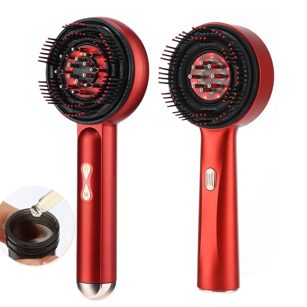 Electric Vibration Massage Comb Infrared Light Hair Regrowth Brush Scalp Massage Anti Hair Loss Liquid Oil Applicator Hair Care
Electric Vibration Massage Comb Infrared Light Hair Regrowth Brush Scalp Massage Anti Hair Loss Liquid Oil Applicator Hair Care