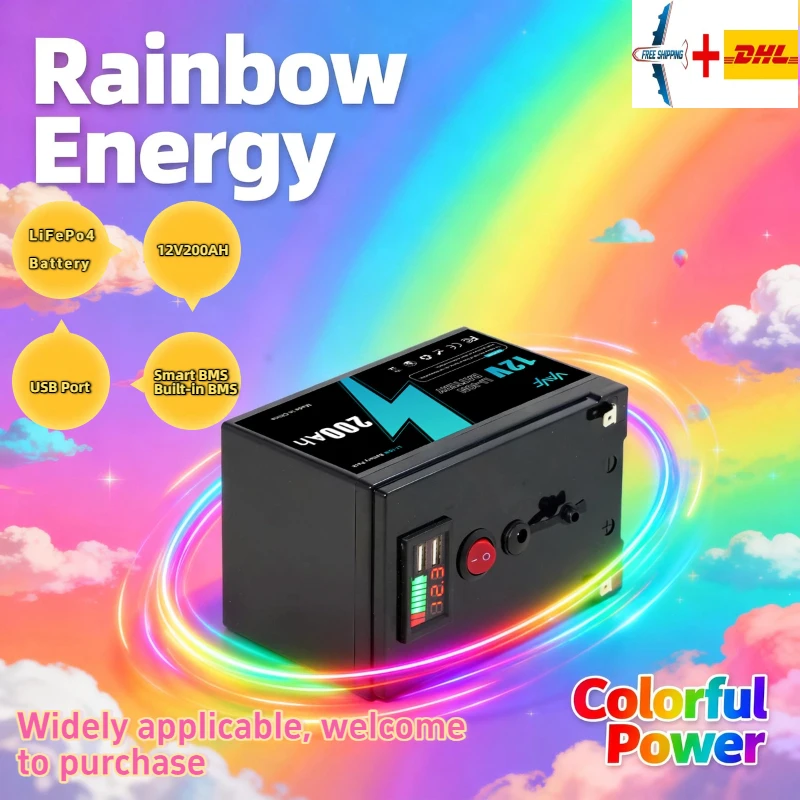 12v ️Lithium Battery 200AH LiFePO4 Battery with Smart BMS-Ideal for Solar Power, RV, Marine&Off-Grid Home Energy Storage
12v ️Lithium Battery 200AH LiFePO4 Battery with Smart BMS-Ideal for Solar Power, RV, Marine&Off-Grid Home Energy Storage