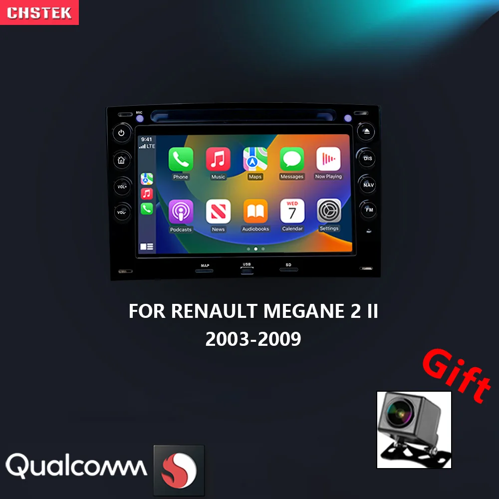 CHSTEK Car Radio Android 13 Stereo For Renault Megane 2 II 2003-2009 Automotiva Carplay Bluetooth WIFI 4G GPS Multimedia Player
CHSTEK Car Radio Android 13 Stereo For Renault Megane 2 II 2003-2009 Automotiva Carplay Bluetooth WIFI 4G GPS Multimedia Player