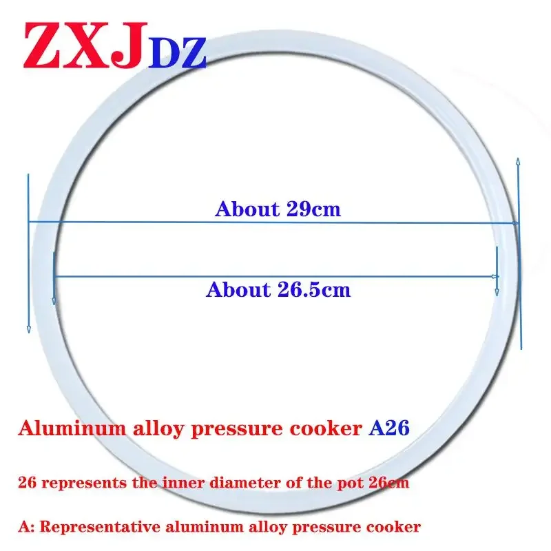 Pressure cooker sealing ring 26cm silicone ring for general aluminum material A26
Pressure cooker sealing ring 26cm silicone ring for general aluminum material A26