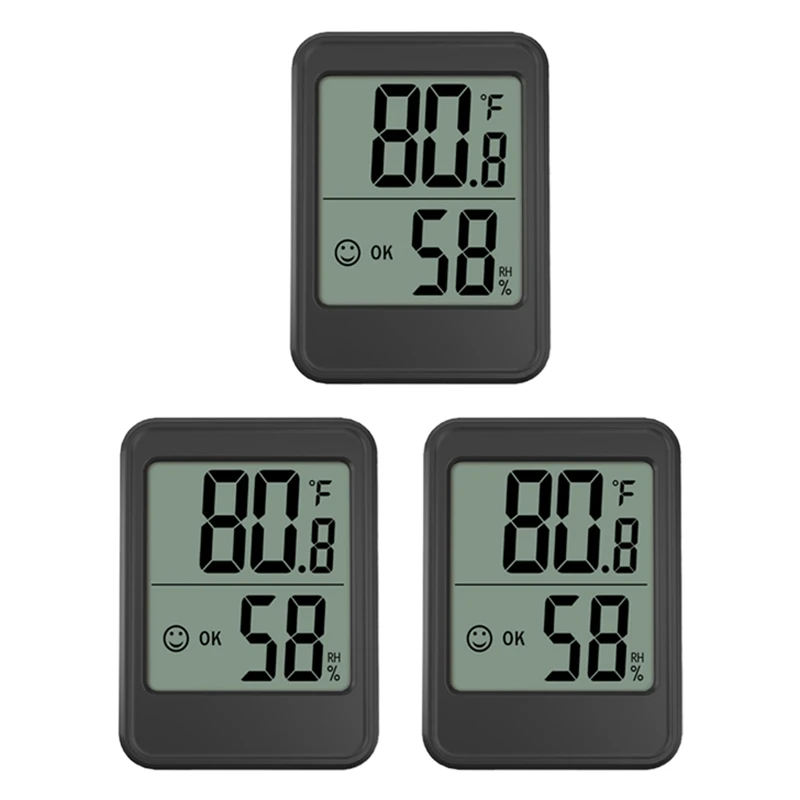 3Pcs Digital Humidity Meter Room Thermometer With Temperature And Humidity Monitor
3Pcs Digital Humidity Meter Room Thermometer With Temperature And Humidity Monitor