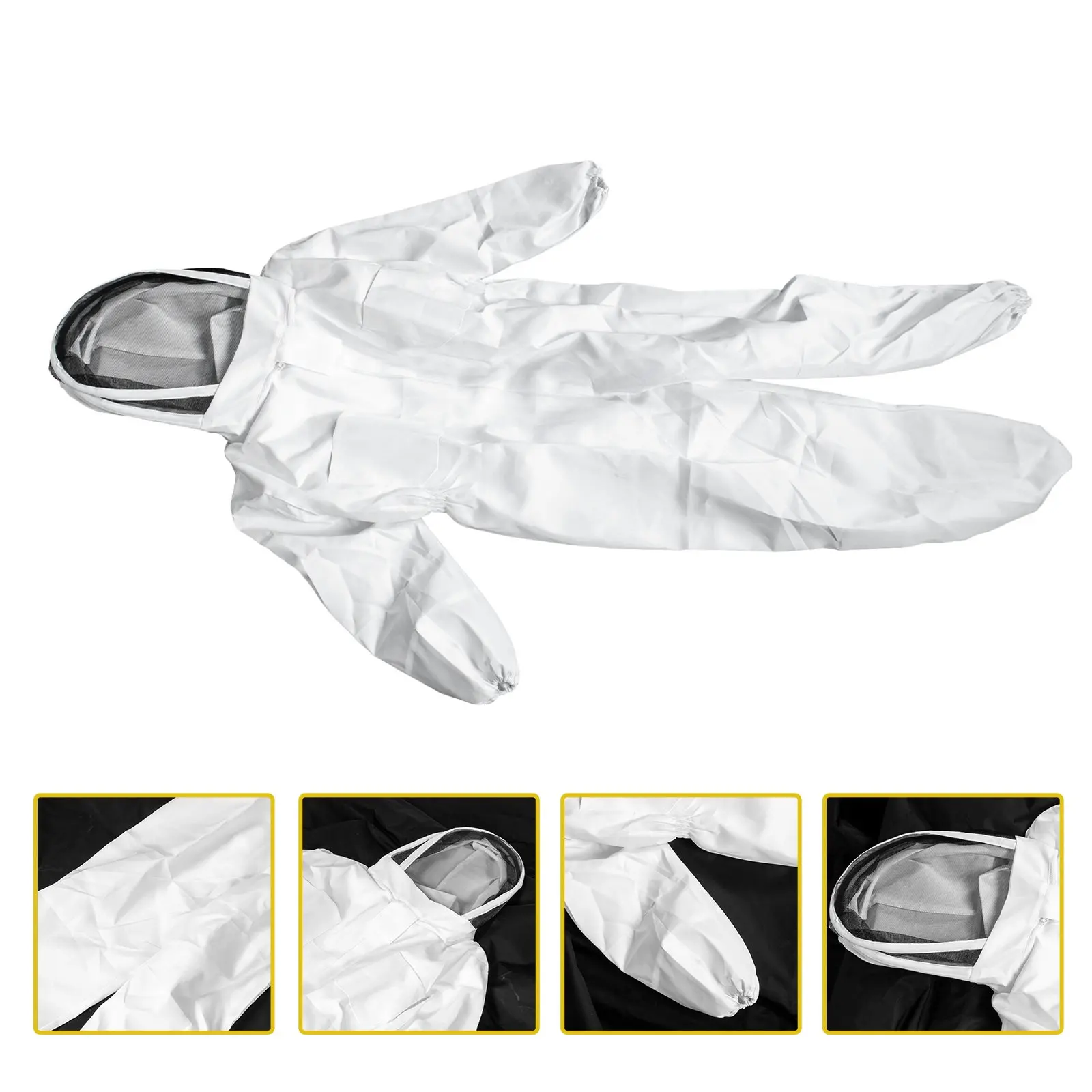 Beekeeping Suit Protective Veil Hat Set Air Permeable Comfortable Wear Resistant Polyester Beekeeper Clothing for Hot Weather
Beekeeping Suit Protective Veil Hat Set Air Permeable Comfortable Wear Resistant Polyester Beekeeper Clothing for Hot Weather