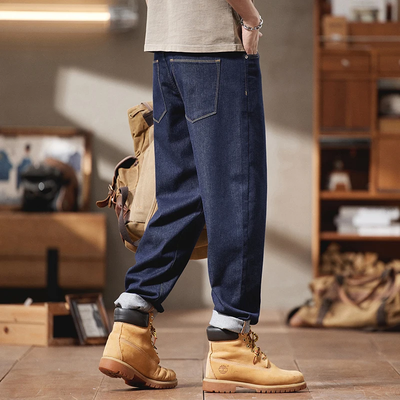 42 44 46 plus size men's loose cotton stretch lightweight tapered jeans summer brand american casual amekaji harajuku trousers
42 44 46 plus size men's loose cotton stretch lightweight tapered jeans summer brand american casual amekaji harajuku trousers