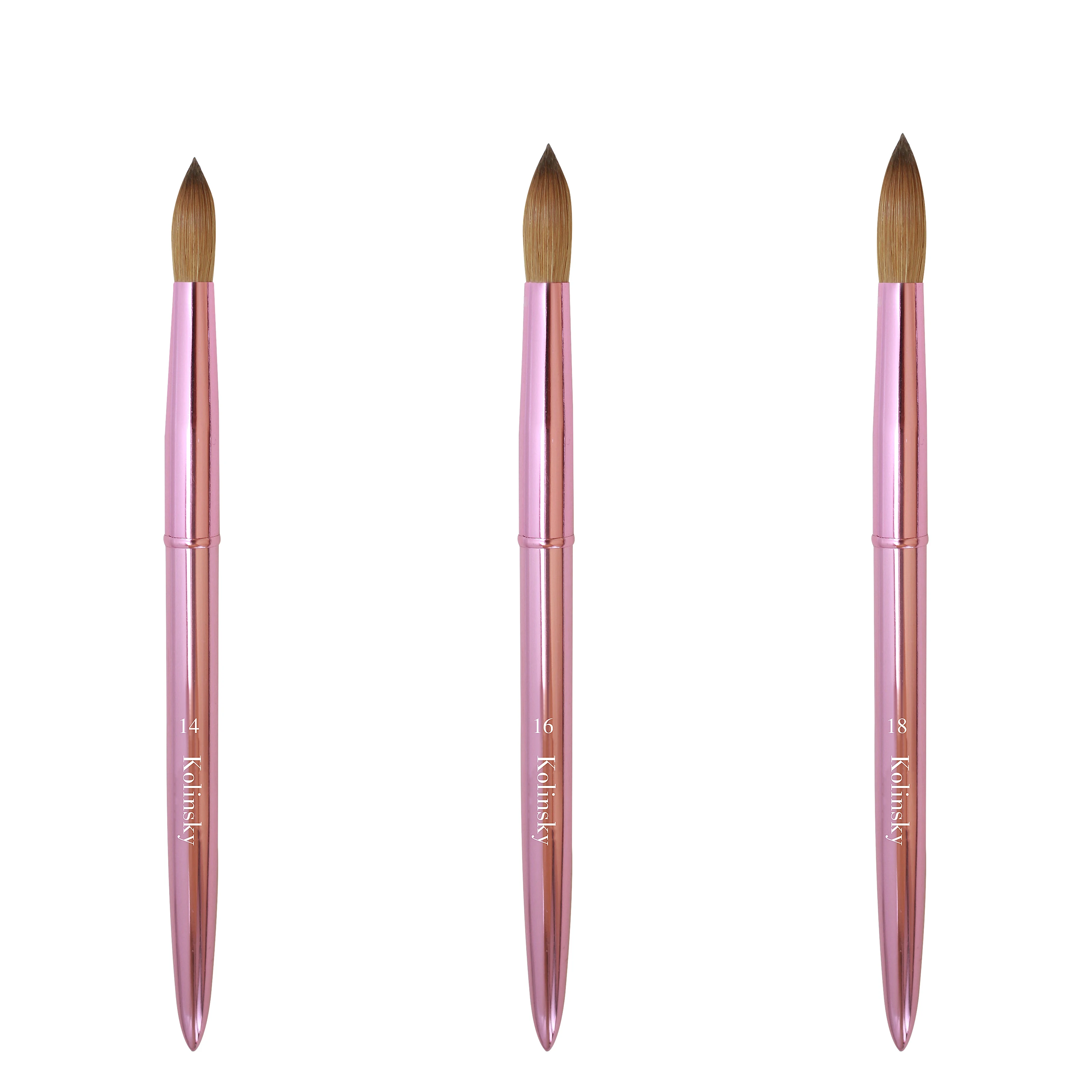 Hot sell Premium Nail Kolinsky Acrylic Brush with Metal Handle and 100% Kolinsky Sable Hair for Crystal UV Gel Painting
Hot sell Premium Nail Kolinsky Acrylic Brush with Metal Handle and 100% Kolinsky Sable Hair for Crystal UV Gel Painting