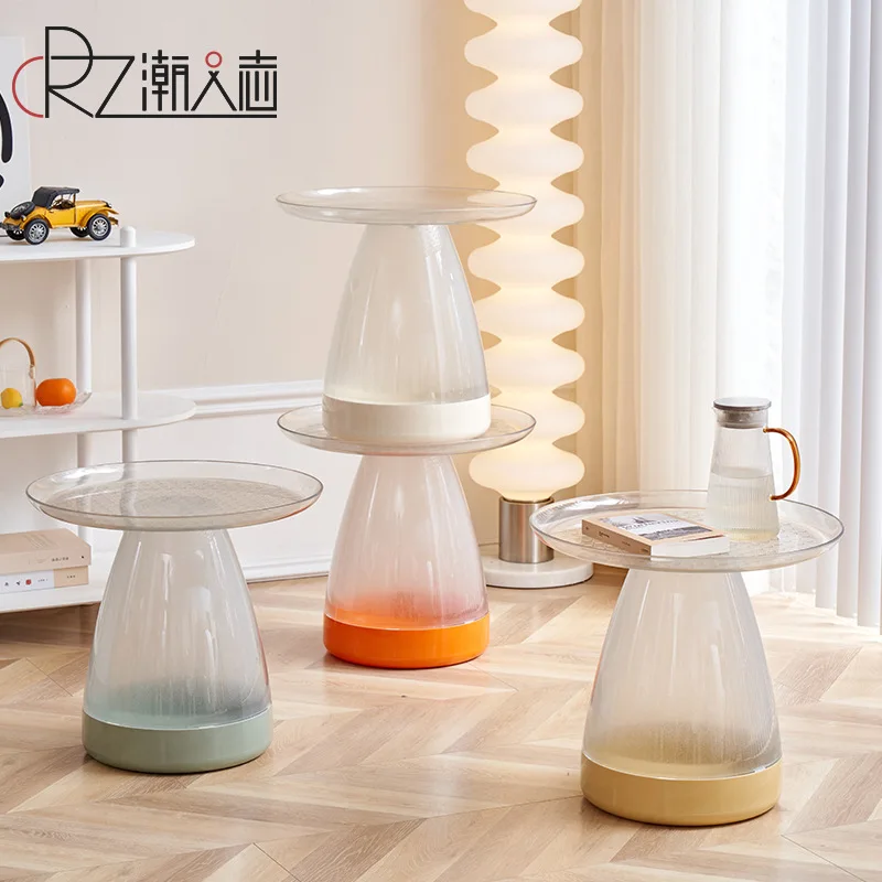 Nordic creative side table ins simple modern small apartment small coffee table round transparent acrylic corner table small rou
Nordic creative side table ins simple modern small apartment small coffee table round transparent acrylic corner table small rou