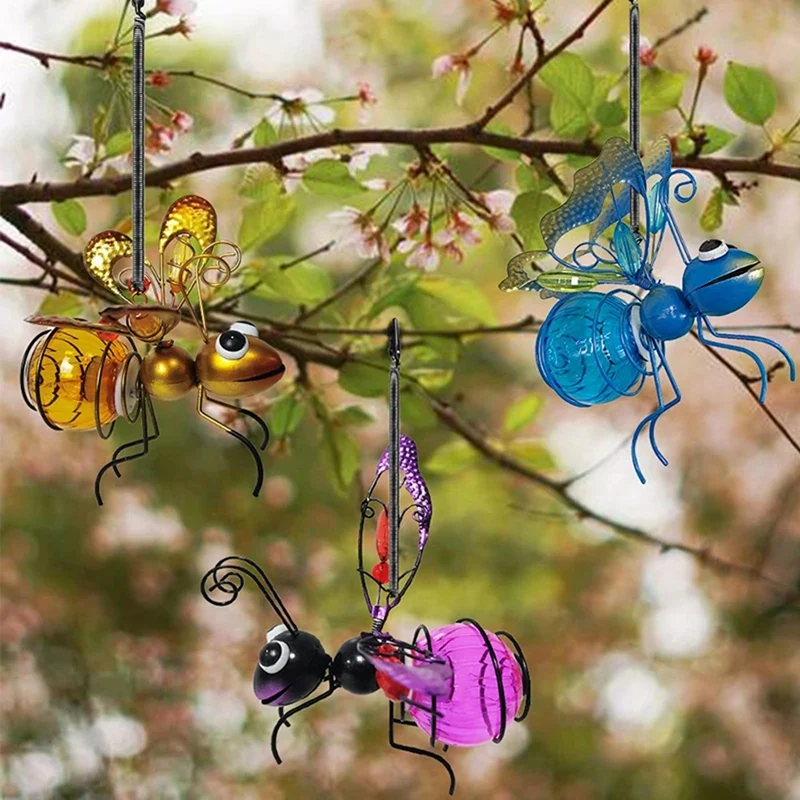 Solar Iron Insect Statue With LED Fairy Light Outdoor Waterproof Hanging Tree Ornament For Fence Yard Art Decor Durable Purple
Solar Iron Insect Statue With LED Fairy Light Outdoor Waterproof Hanging Tree Ornament For Fence Yard Art Decor Durable Purple