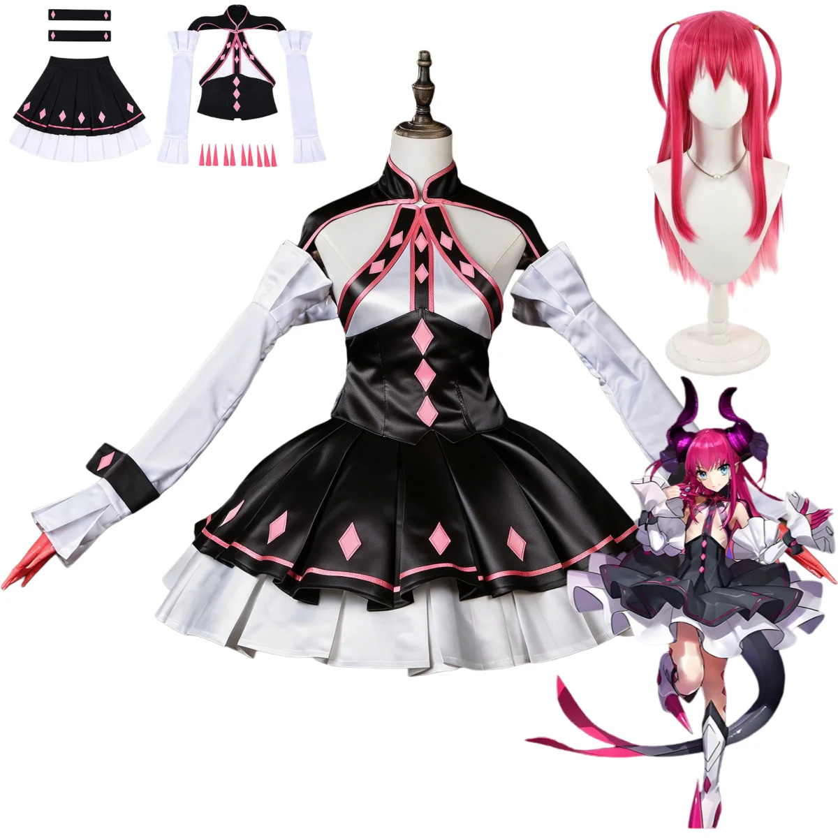Game Fate/Grand Order Elizabeth Bathory Cosplay Costume Wig Black Lolita Princess Dress Wig Woman Sexy Cute Masquerade Suit
Game Fate/Grand Order Elizabeth Bathory Cosplay Costume Wig Black Lolita Princess Dress Wig Woman Sexy Cute Masquerade Suit