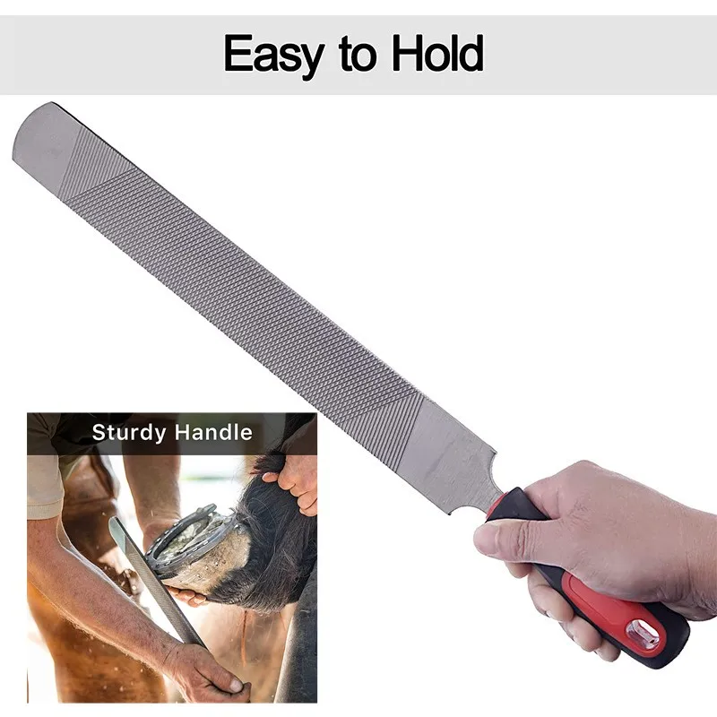 14 Inch Double Sided Horse Hoof Rasp Horse Hoof Trimming Tool Farrier File Hoof Knives Equestrian Accessories 1PC
14 Inch Double Sided Horse Hoof Rasp Horse Hoof Trimming Tool Farrier File Hoof Knives Equestrian Accessories 1PC
