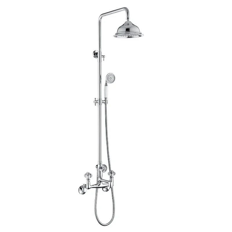 Full copper French retro gold shower, household liftable shower set, double handle European style
Full copper French retro gold shower, household liftable shower set, double handle European style