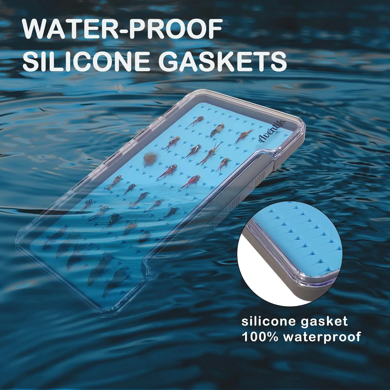 Waterproof Silicone Fishing Tackle Case Super Slim 7.36"x4.02"x0.63 Portable Travel Fishing Gear Storage Box Durable Lightweight
Waterproof Silicone Fishing Tackle Case Super Slim 7.36"x4.02"x0.63 Portable Travel Fishing Gear Storage Box Durable Lightweight