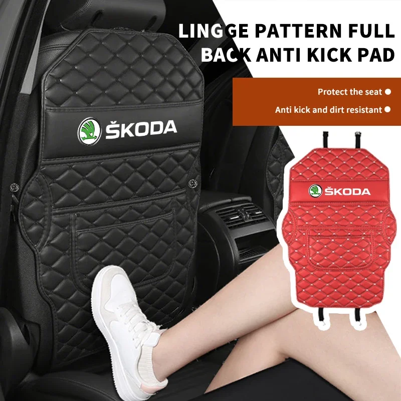 Car Stickers Leather Car Anti-Kick Mats Seat Back Protector Cover Anti-Dirty Storage Bag For Skoda Fabia Kodiaq Kamiq Superb Yet
Car Stickers Leather Car Anti-Kick Mats Seat Back Protector Cover Anti-Dirty Storage Bag For Skoda Fabia Kodiaq Kamiq Superb Yet