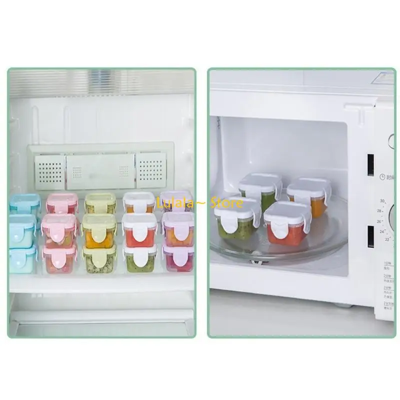 Y4QA Set of 4 Baby Freezer 60ml Storage Containers & Containers 6 Colors
Y4QA Set of 4 Baby Freezer 60ml Storage Containers & Containers 6 Colors