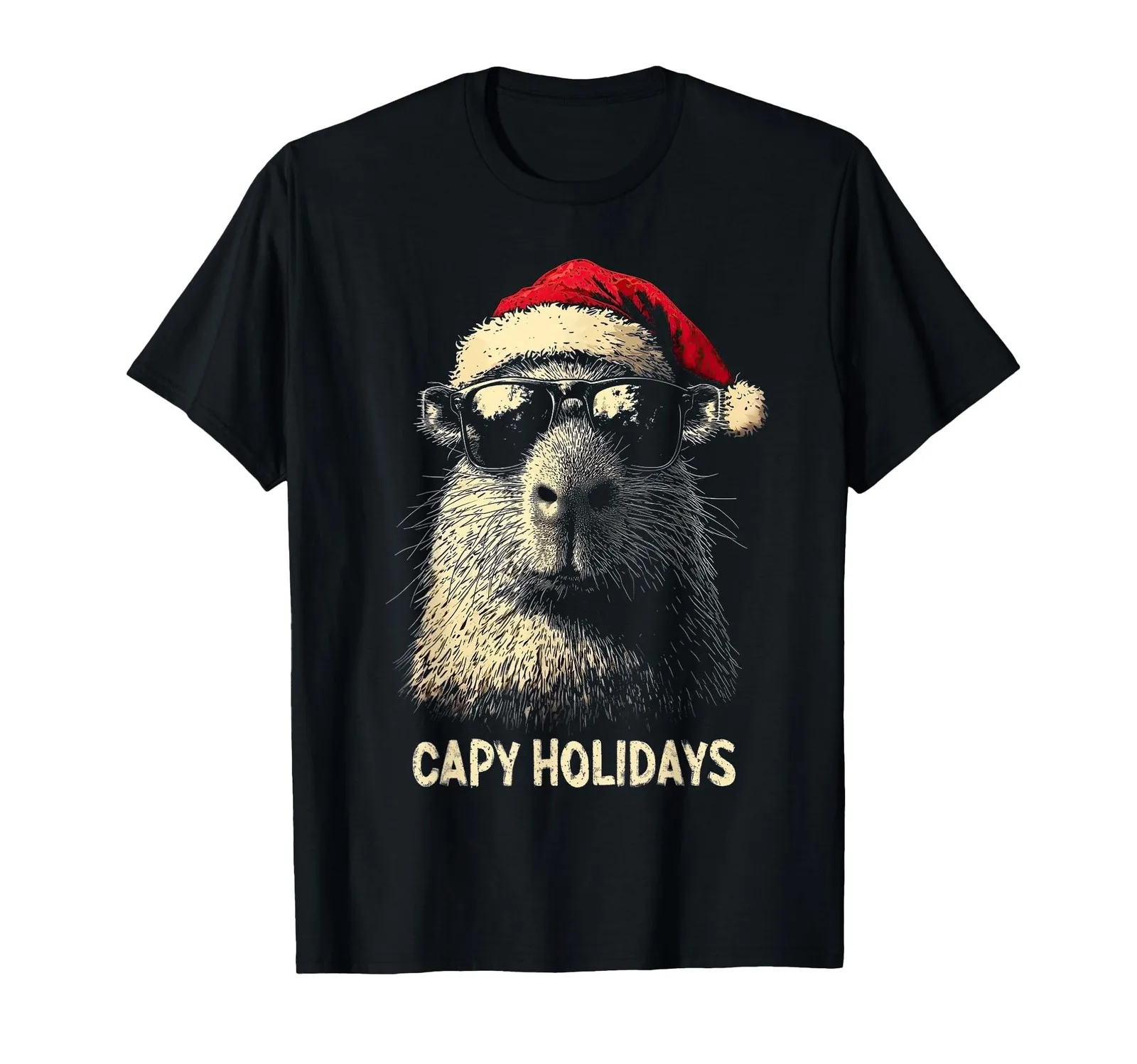 Cute Christmas Capybara Fun Holiday Tee for Kids & Teens
Cute Christmas Capybara Fun Holiday Tee for Kids & Teens