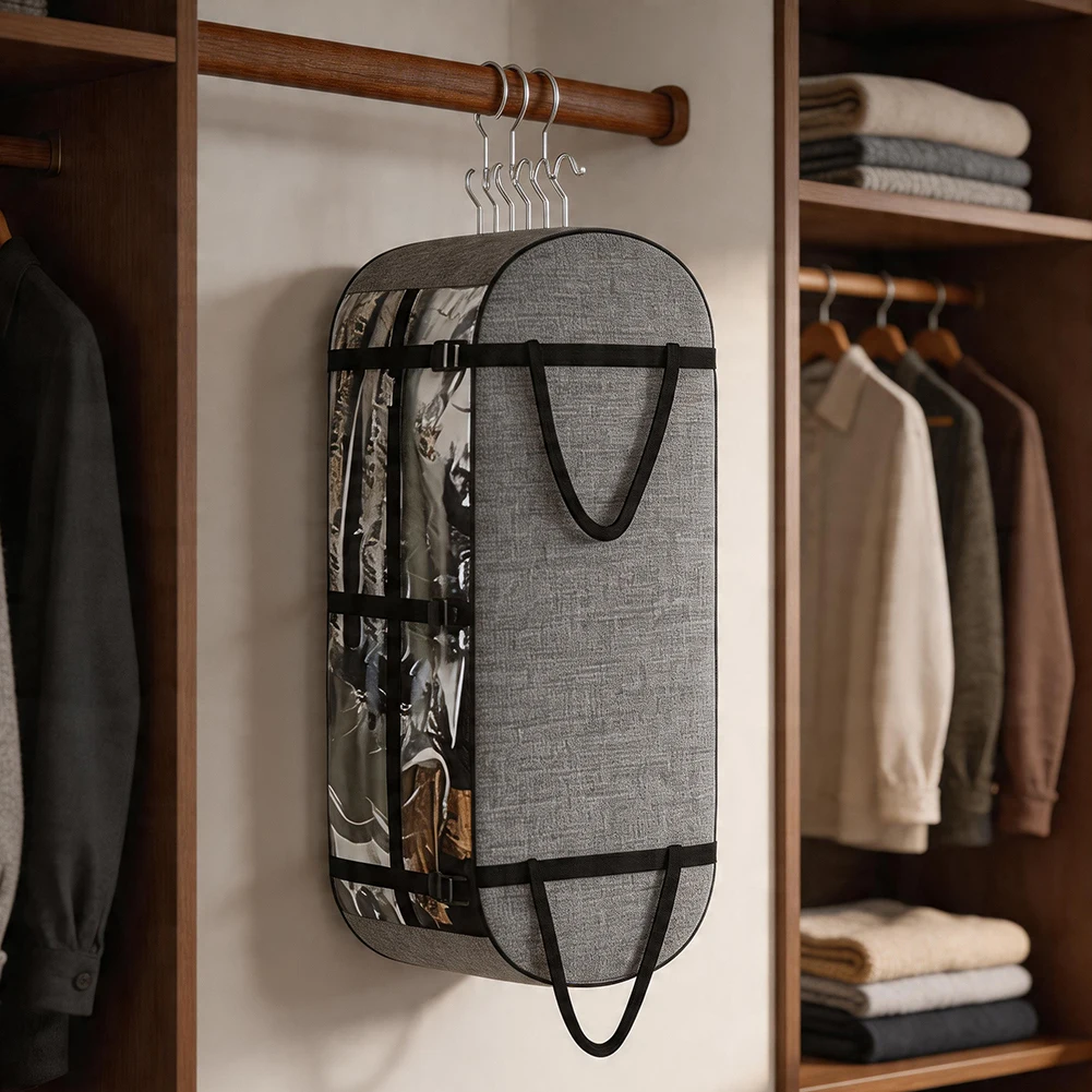 Clothing Storage Bag For Hanging Style 300D Oxford Cloth Breathable Dust Proof For Travel Friendly Garment Organizer
Clothing Storage Bag For Hanging Style 300D Oxford Cloth Breathable Dust Proof For Travel Friendly Garment Organizer
