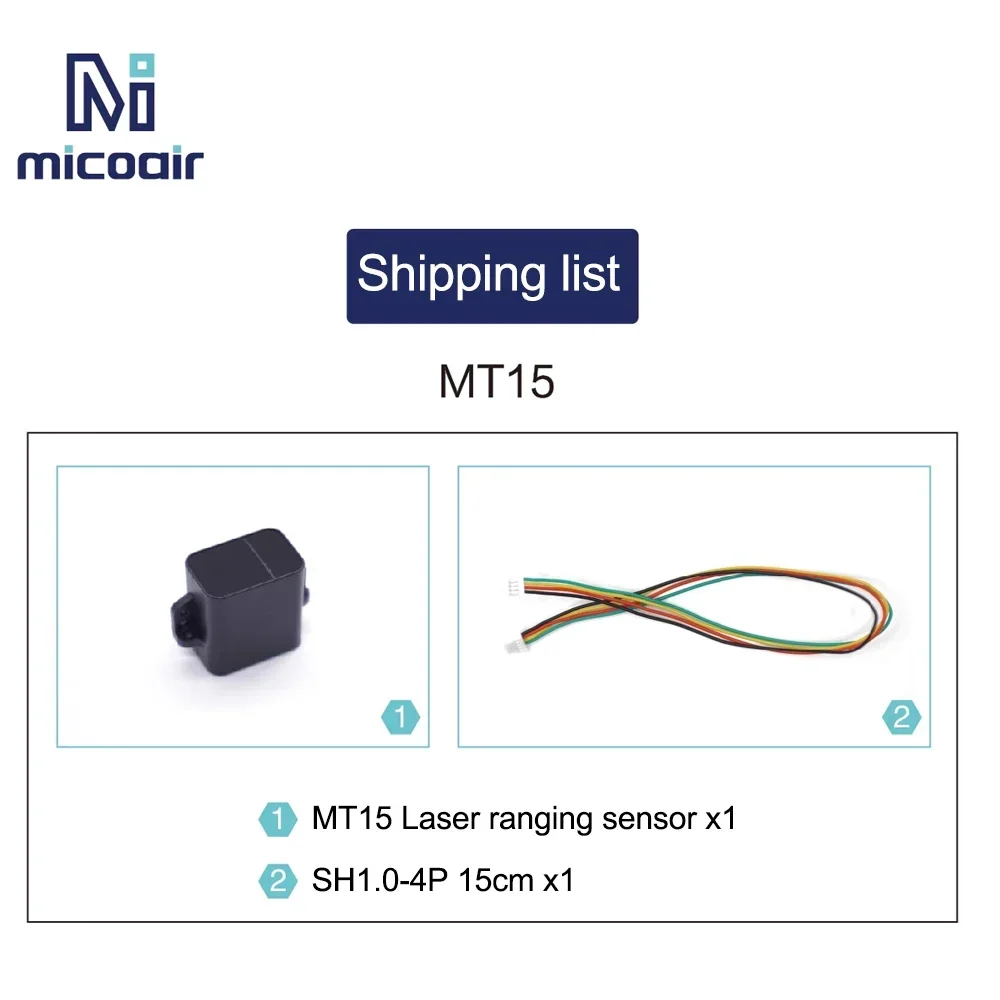 MicoAir MT-15 Part 0.05-15m Laser Ranging Sensor Range Support FMT/INAV/ArduCopter/PX4 Flight Control Firmware
MicoAir MT-15 Part 0.05-15m Laser Ranging Sensor Range Support FMT/INAV/ArduCopter/PX4 Flight Control Firmware