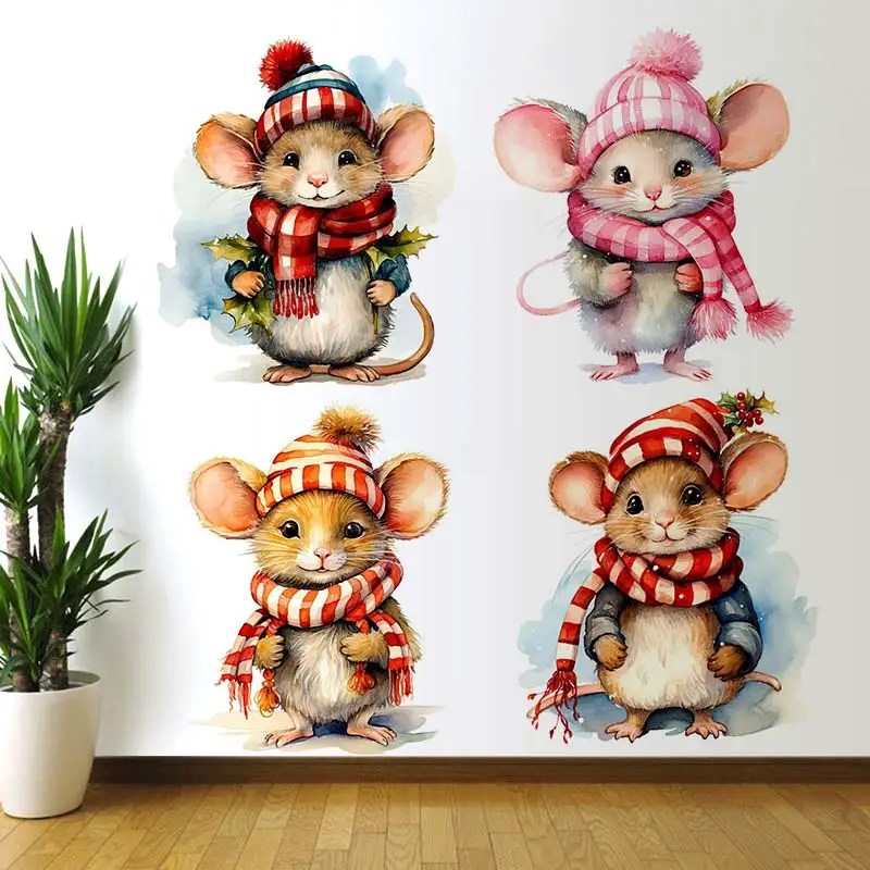 Winter Christmas Watercolor Mouse Wall Stickers Bathroom Toilet Living Room Decor Cabinet Refrigerator Home Decor Decals S430
Winter Christmas Watercolor Mouse Wall Stickers Bathroom Toilet Living Room Decor Cabinet Refrigerator Home Decor Decals S430