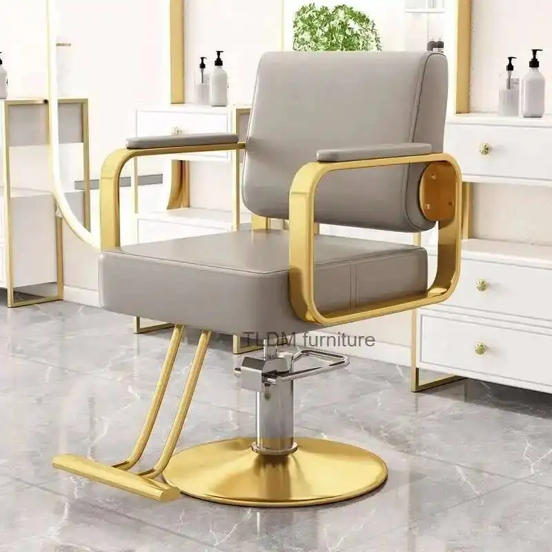 Rotate Hair Barber Chair Luxury Stainless Retro Gold Luxury Trendy Barber Chair Dyeing Barbershop Fashion Silla Home Furniture
Rotate Hair Barber Chair Luxury Stainless Retro Gold Luxury Trendy Barber Chair Dyeing Barbershop Fashion Silla Home Furniture