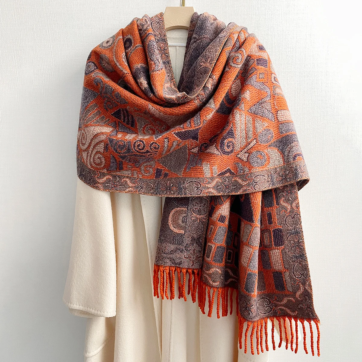 Women's Elegant Triangle Graphic Ethnic Style Cashmere Feeling Soft Warm Winter Scarves Shawl Outer Decoration Large Long Wrap
Women's Elegant Triangle Graphic Ethnic Style Cashmere Feeling Soft Warm Winter Scarves Shawl Outer Decoration Large Long Wrap