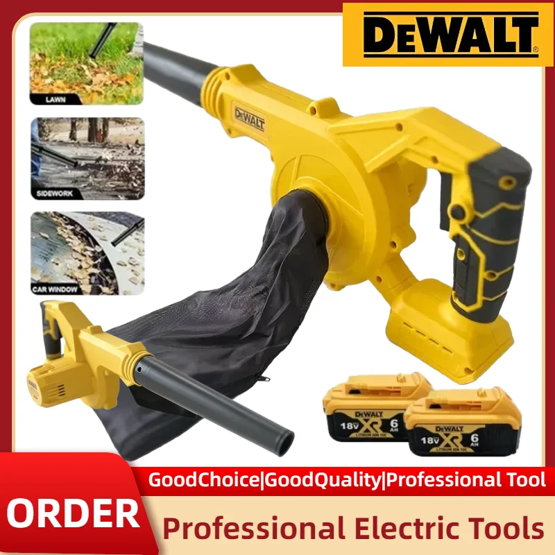 Легкий портативный беспроводной пылесос-воздуходувка Dewalt 2-в-1 для уборки пыли и листьев, электрический очиститель для компьютеров
Легкий портативный беспроводной пылесос-воздуходувка Dewalt 2-в-1 для уборки пыли и листьев, электрический очиститель для компьютеров