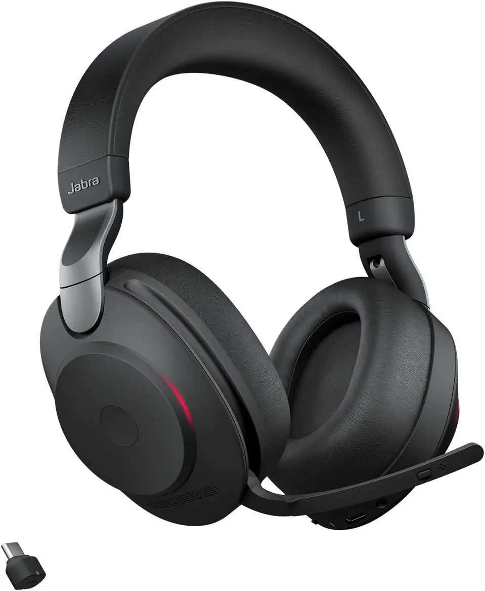 PC Headset – Noise Cancelling UC Certified Stereo Headphones with Long-Lasting Battery – USB-C Bluetooth Adapter – Black
PC Headset – Noise Cancelling UC Certified Stereo Headphones with Long-Lasting Battery – USB-C Bluetooth Adapter – Black