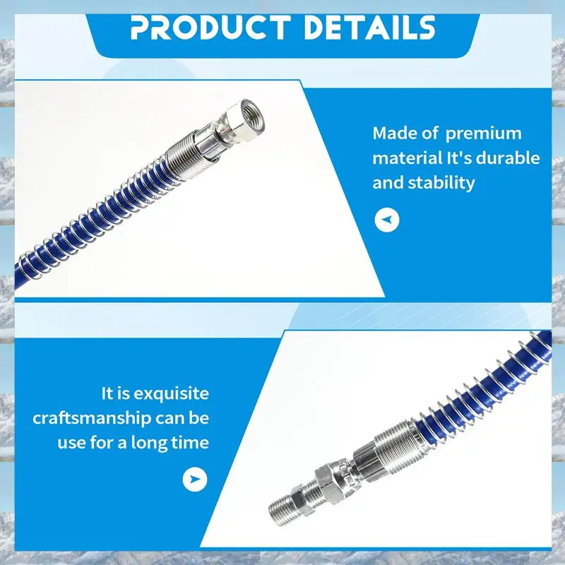 2025 Hot Style 1/4Inch Airless Paint Spray Hose High Pressure Universal Paint Sprayer Flexible Fiber Tube 3300 PSI (25FT, Blue)
2025 Hot Style 1/4Inch Airless Paint Spray Hose High Pressure Universal Paint Sprayer Flexible Fiber Tube 3300 PSI (25FT, Blue)