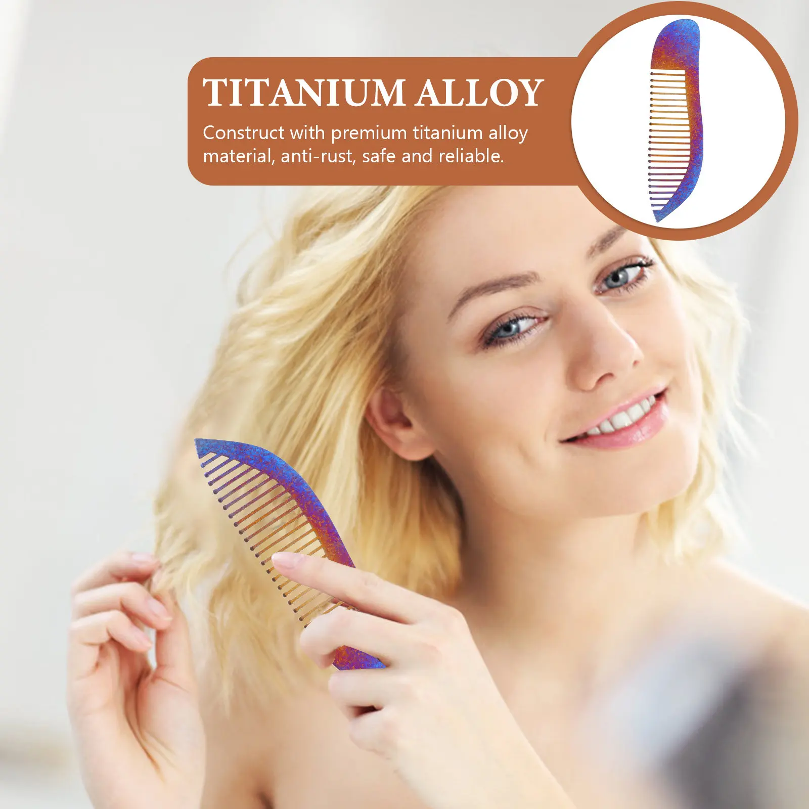 Styling Comb for Haircutting Hair Dyeing and Salon Styling Titanium Alloy Fish Shape Wide Teeth Anti Rust Professional Barber
Styling Comb for Haircutting Hair Dyeing and Salon Styling Titanium Alloy Fish Shape Wide Teeth Anti Rust Professional Barber