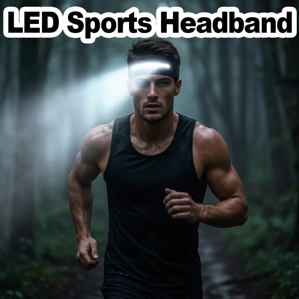 Rechargeable Headscarf Sweat Headband Led Lighting Black Cotton Elastic Adjustable Non Slip Usb Gift Home Art Deco Room Gym Run
Rechargeable Headscarf Sweat Headband Led Lighting Black Cotton Elastic Adjustable Non Slip Usb Gift Home Art Deco Room Gym Run