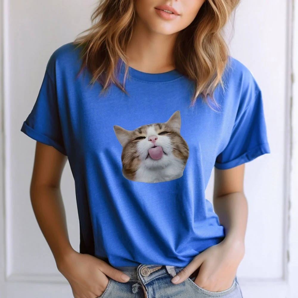 Funny Cat Casual Short Sleeve Y2k T-Shirt Thick Cotton Crew Neck Durable for Regular Wear Cooler Summer Days Long-Lasting Shape
Funny Cat Casual Short Sleeve Y2k T-Shirt Thick Cotton Crew Neck Durable for Regular Wear Cooler Summer Days Long-Lasting Shape