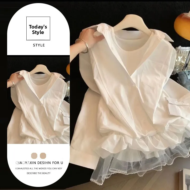 Elegant White Long Sleeve Loose Women's Shirt Stylish Design Spring 2026 New Arrival Fashionable Top Polyester Fiber
Elegant White Long Sleeve Loose Women's Shirt Stylish Design Spring 2026 New Arrival Fashionable Top Polyester Fiber