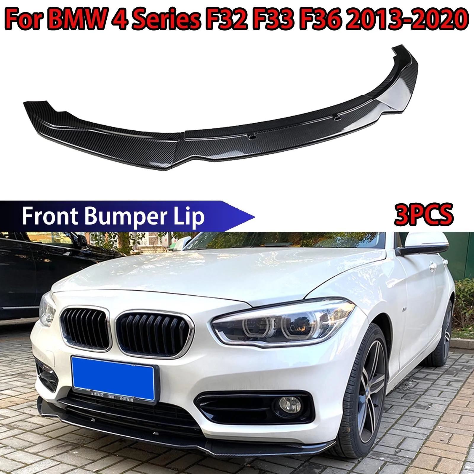 For BMW 4 Series F32 F33 F36 420i 425i 430i 420d 435d 2013-2020 Car Front Bumper Spoiler Splitter Lip Diffuser Body Kits Tuning
For BMW 4 Series F32 F33 F36 420i 425i 430i 420d 435d 2013-2020 Car Front Bumper Spoiler Splitter Lip Diffuser Body Kits Tuning