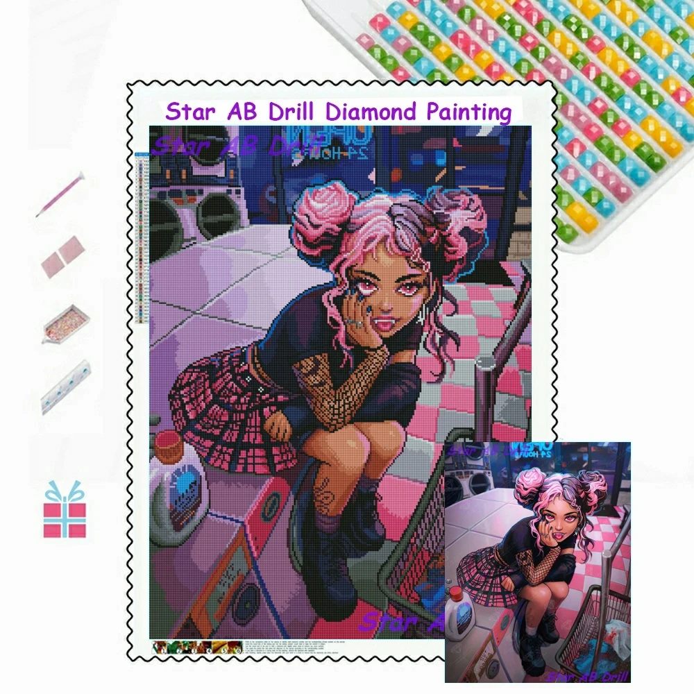 Midnight Laundromat 5d Diy Diamond Art Painting New Fantasy Girl Poster Embroidery Cross Stitch Kit AB Drills Home Decor Gifts
Midnight Laundromat 5d Diy Diamond Art Painting New Fantasy Girl Poster Embroidery Cross Stitch Kit AB Drills Home Decor Gifts