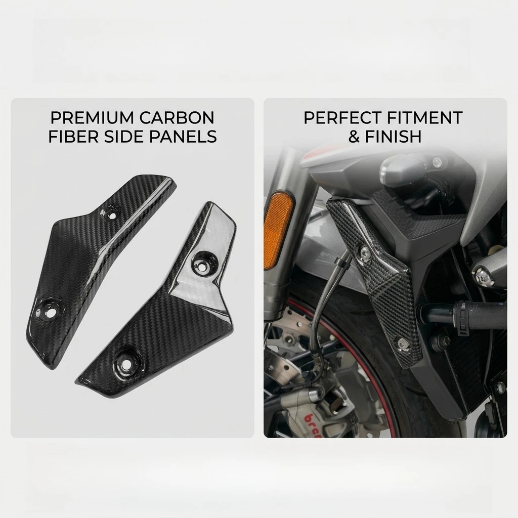 For Triumph Street Triple 765 2021-2022 Motorcycle Carbon Fibre Side Radiator Fairing Cover
For Triumph Street Triple 765 2021-2022 Motorcycle Carbon Fibre Side Radiator Fairing Cover