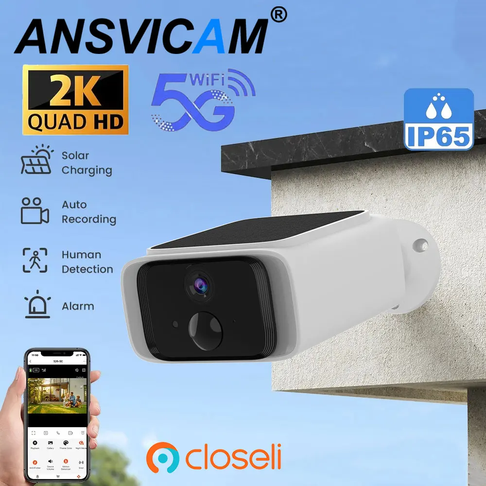 2K Solar Security Camera Wireless Outdoor 2.4/5G WiFi Cameras for Home with Fix Solar Panel Two-Way Talk Waterproof Surveillance
2K Solar Security Camera Wireless Outdoor 2.4/5G WiFi Cameras for Home with Fix Solar Panel Two-Way Talk Waterproof Surveillance
