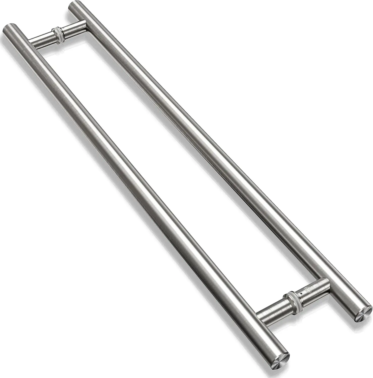 36 Inch Stainless Steel Door Pull Handle with Solid Standoffs, Brushed Nickel Finish for Exterior Commercial Doors
36 Inch Stainless Steel Door Pull Handle with Solid Standoffs, Brushed Nickel Finish for Exterior Commercial Doors