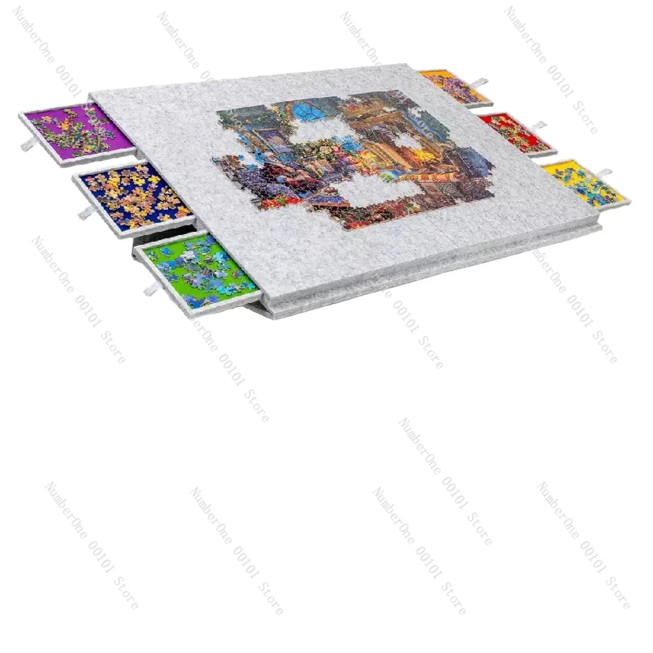 Cross-border supply of felt puzzle table board portable storage puzzle table 2000 piece puzzle board drawer type sorting table
Cross-border supply of felt puzzle table board portable storage puzzle table 2000 piece puzzle board drawer type sorting table