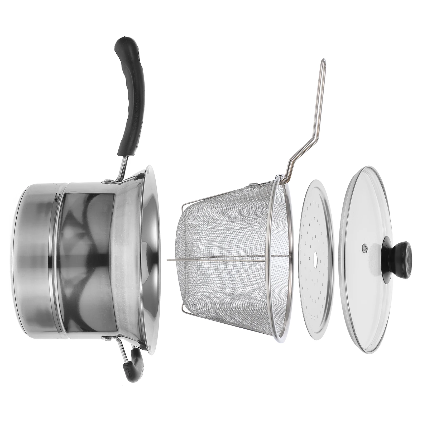 1Set Multifunctional Stainless Steel Soup Pot Small Fryer with Strainer Safe Handle Non-Slip Base for Home Kitchen Restaurant
1Set Multifunctional Stainless Steel Soup Pot Small Fryer with Strainer Safe Handle Non-Slip Base for Home Kitchen Restaurant