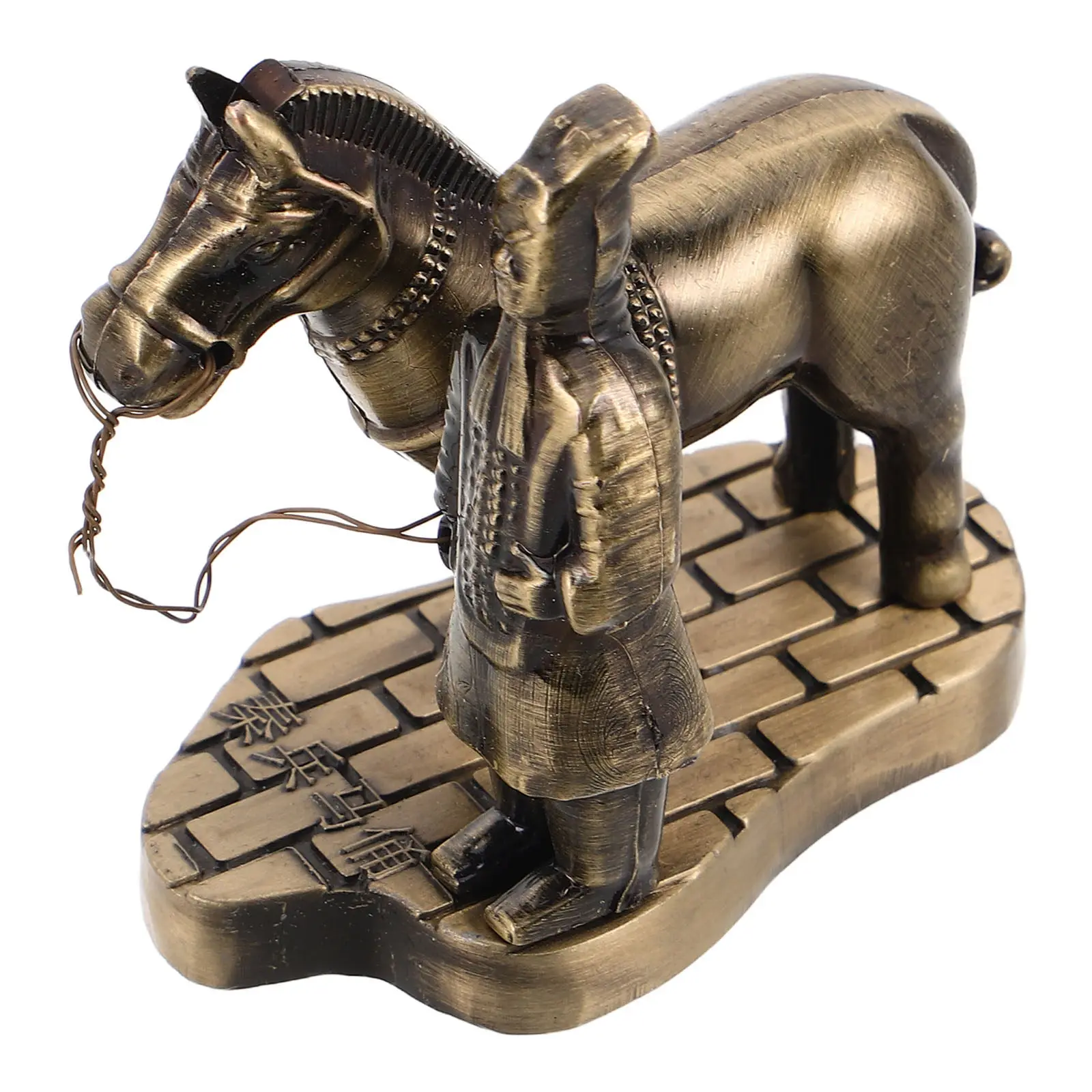 Chinese Terracotta Warriors Ancient Army Horse Statue Metal Sculpture Retro Desk Display Souvenir Home Office Decor
Chinese Terracotta Warriors Ancient Army Horse Statue Metal Sculpture Retro Desk Display Souvenir Home Office Decor
