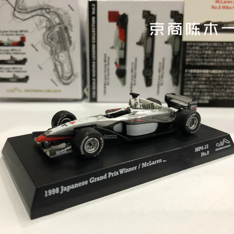 Коллекция автомобилей KYOSHO McLaren MP4-13 #8 1/64 формула One F1 из литого сплава, декоративная модель автомобиля, игрушки, 1998
Коллекция автомобилей KYOSHO McLaren MP4-13 #8 1/64 формула One F1 из литого сплава, декоративная модель автомобиля, игрушки, 1998