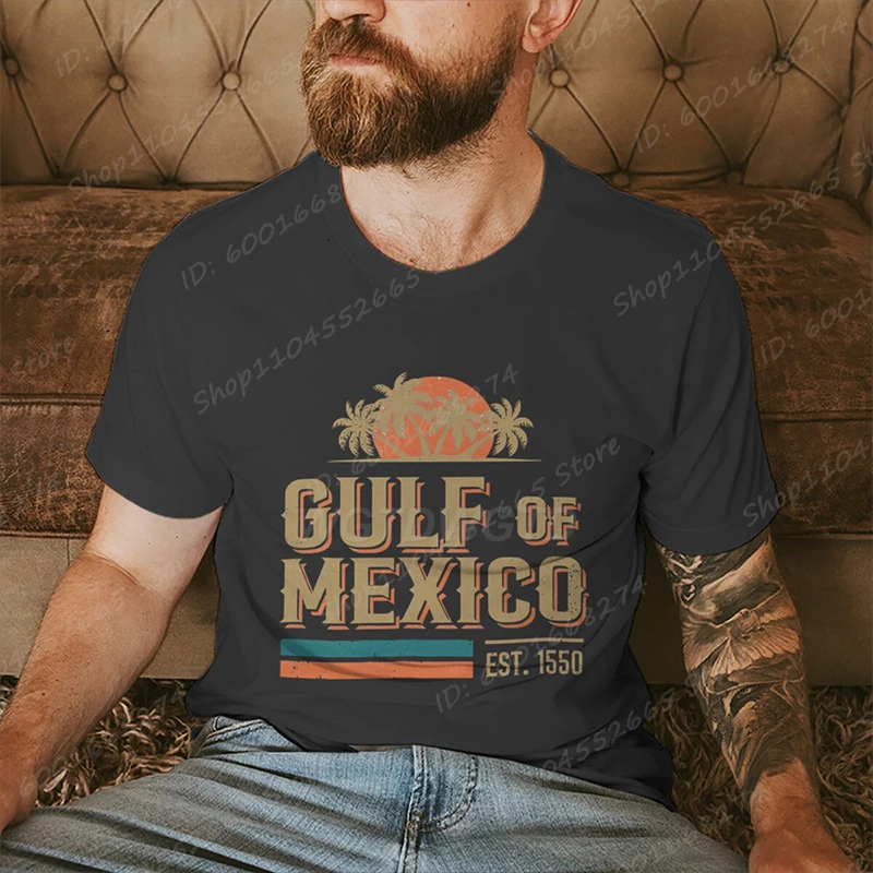 Gulf Of Mexico Print T-shirts For Men Summer Short Sleeve Round Neck Soft Tee Shirt Creative New Fashion Men's Clothes
Gulf Of Mexico Print T-shirts For Men Summer Short Sleeve Round Neck Soft Tee Shirt Creative New Fashion Men's Clothes