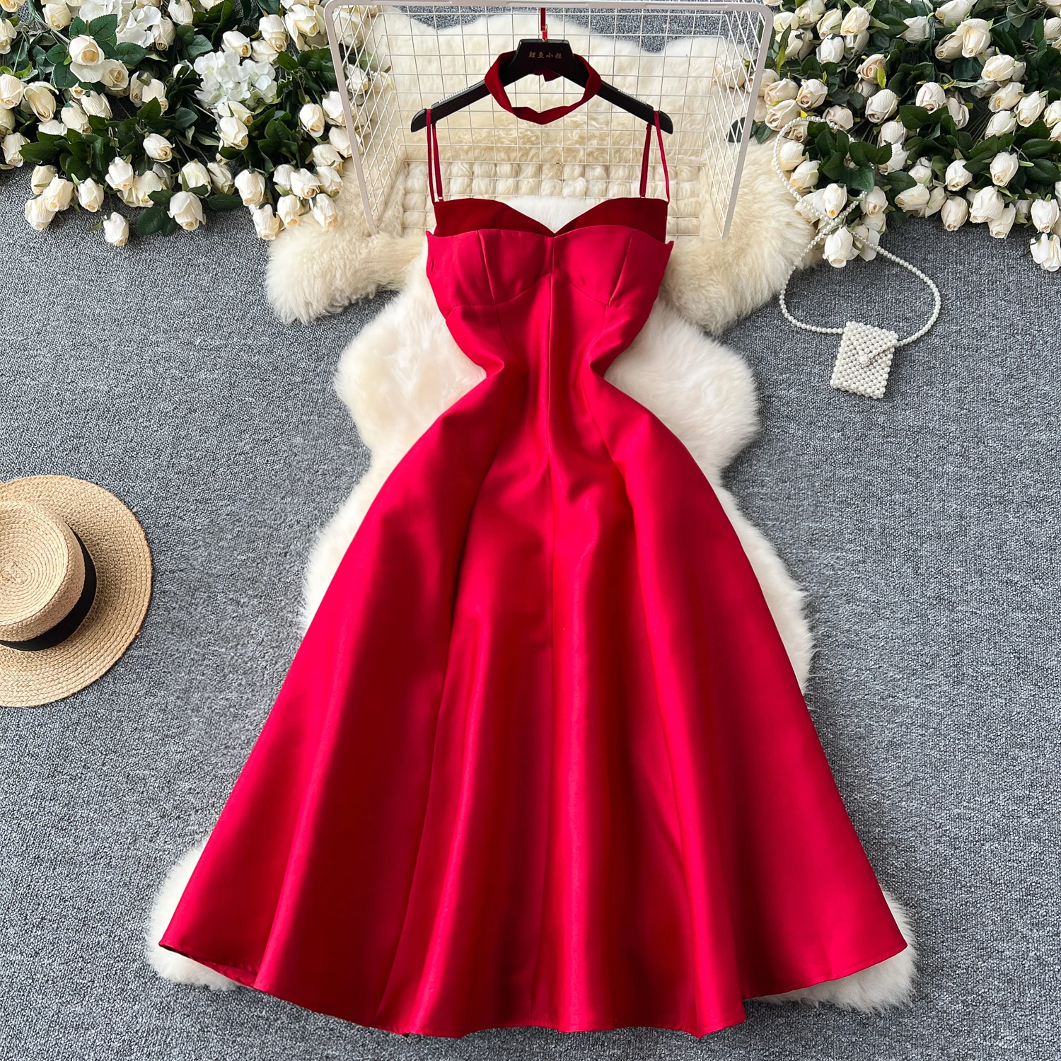 Summer Elegant Tunic Slim Casual Midi Dress for Women Sleeveless Lace Dress Red Black White
Summer Elegant Tunic Slim Casual Midi Dress for Women Sleeveless Lace Dress Red Black White