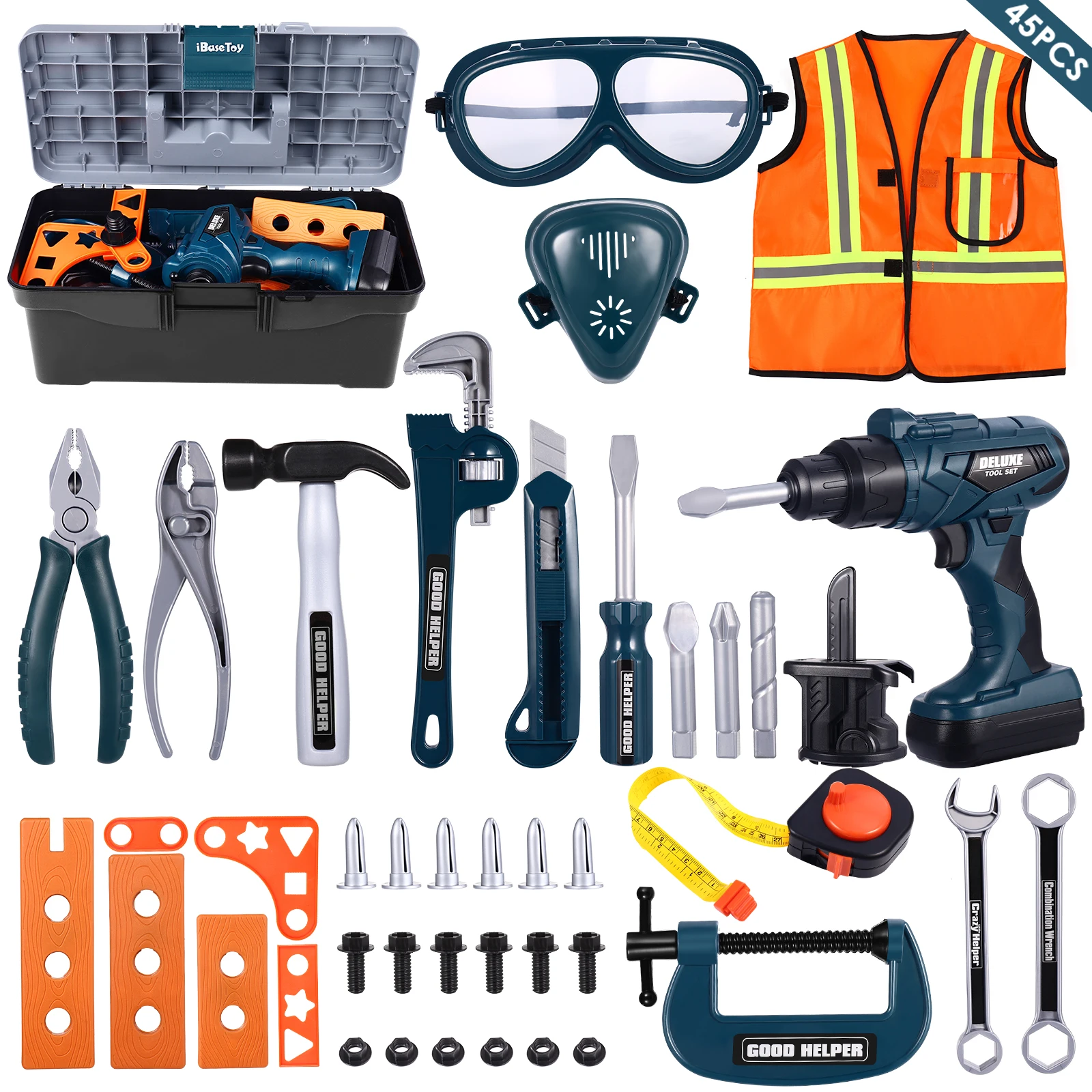 Children Toolbox Tools Playset Realistic Workshop Toys Pretend Play Repair Tools For Boys Storage Kids Pretend Playset Box
Children Toolbox Tools Playset Realistic Workshop Toys Pretend Play Repair Tools For Boys Storage Kids Pretend Playset Box