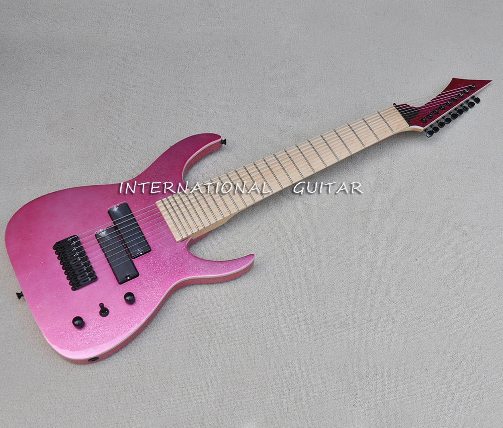 9 Strings Shining Pink Electric Guitar with 24 Frets,Maple Fretboard,Can be Customized
9 Strings Shining Pink Electric Guitar with 24 Frets,Maple Fretboard,Can be Customized