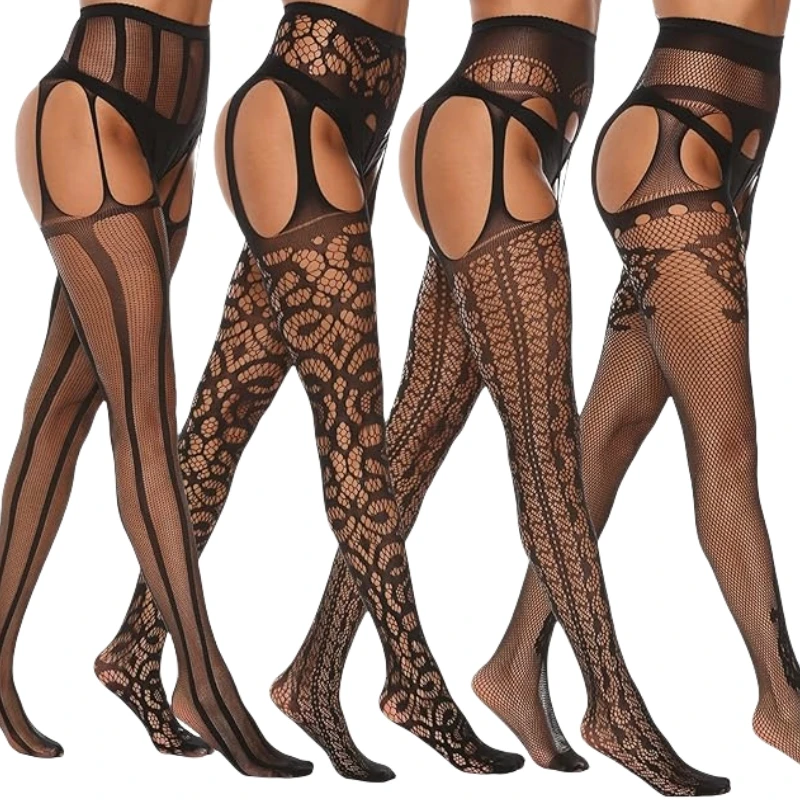 DOIAESKV Women's Sexy Striped Elastic High Waist Transparent Stockings Lingerie Garter Fishnet Pantyhose Open Crotch Tights
DOIAESKV Women's Sexy Striped Elastic High Waist Transparent Stockings Lingerie Garter Fishnet Pantyhose Open Crotch Tights