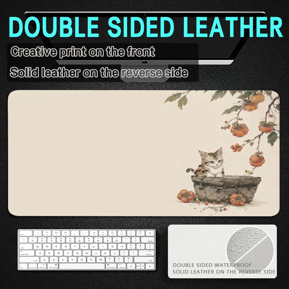 Chinese style tiger cat Large Mouse Pad Gaming Waterproof Non-slip PU Leather Student convenient writing office desk mat at home
Chinese style tiger cat Large Mouse Pad Gaming Waterproof Non-slip PU Leather Student convenient writing office desk mat at home